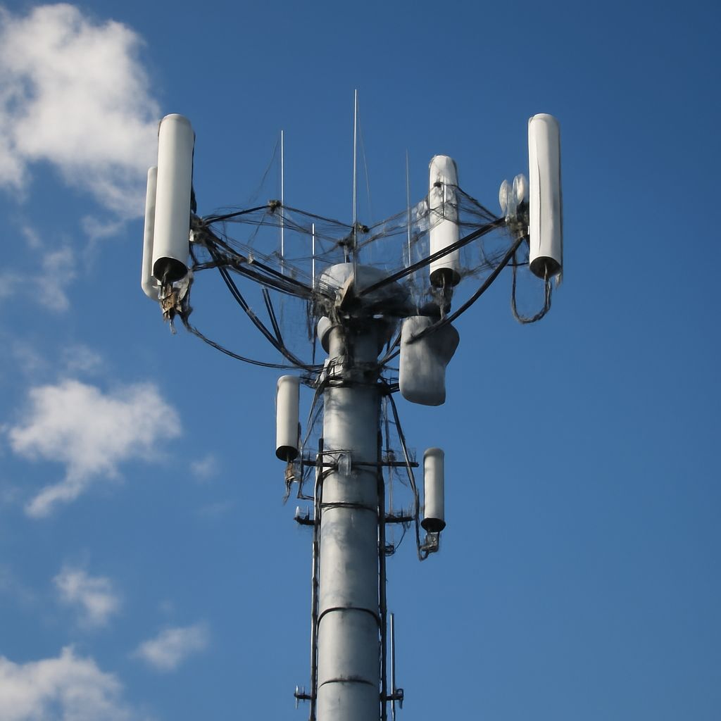 Cell tower antenna and lease site on private property
