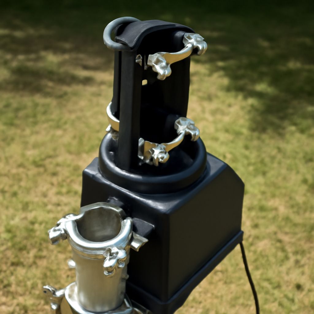TV antenna rotator mounted between a fixed support mast and rotating antenna mast