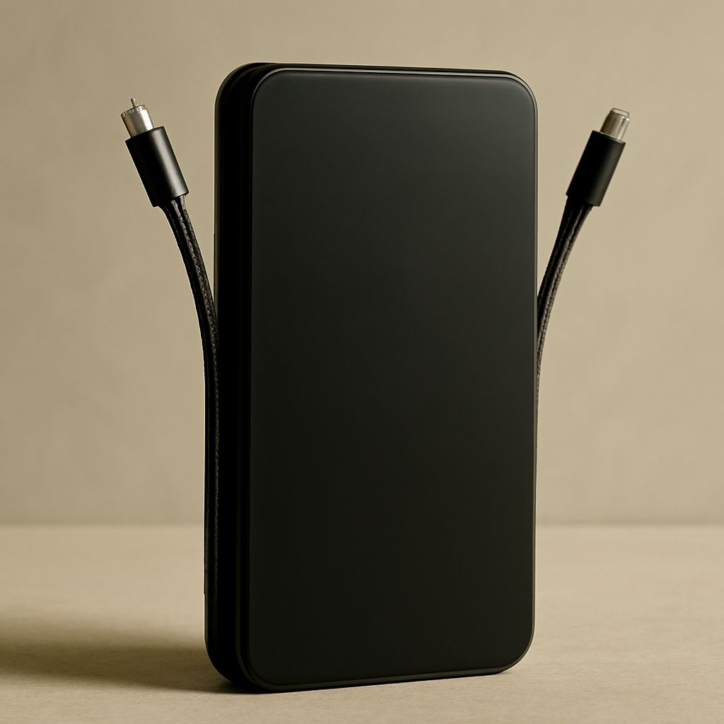 A variety of the best power banks on display