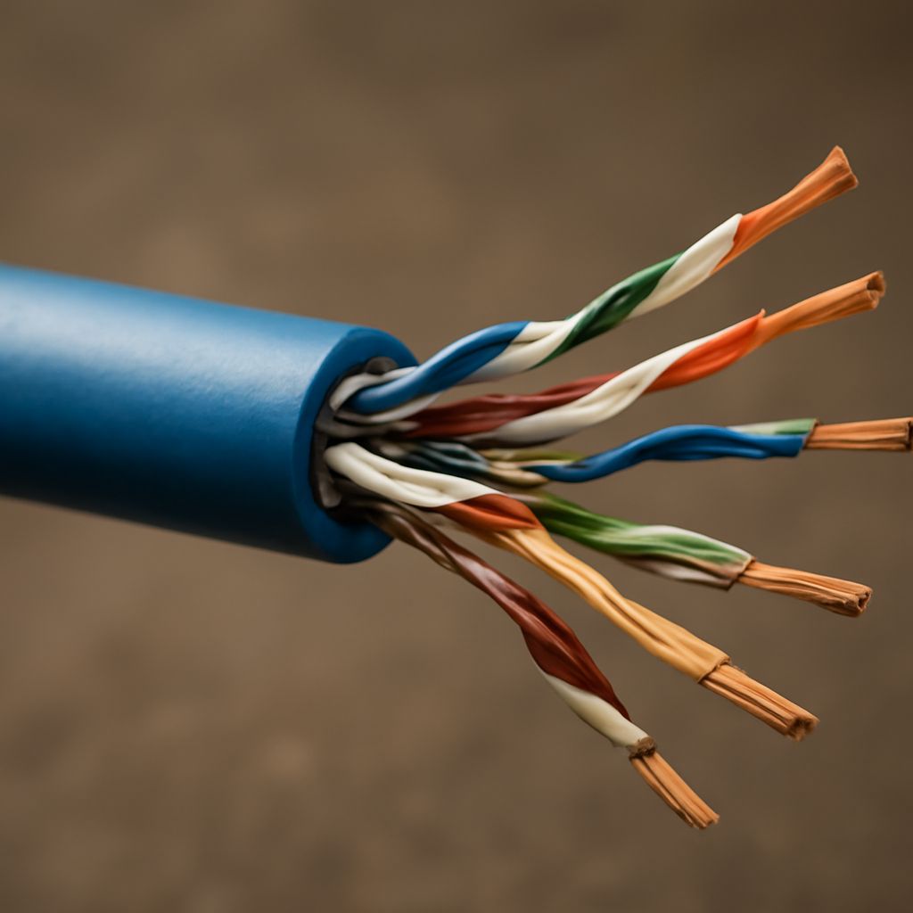 UTP cable installation process