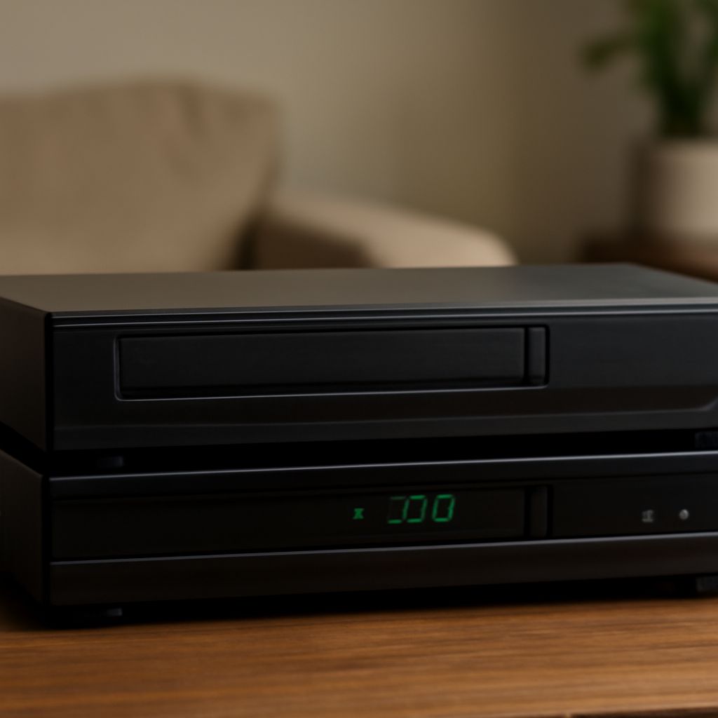 Image of a DVD VCR combo player