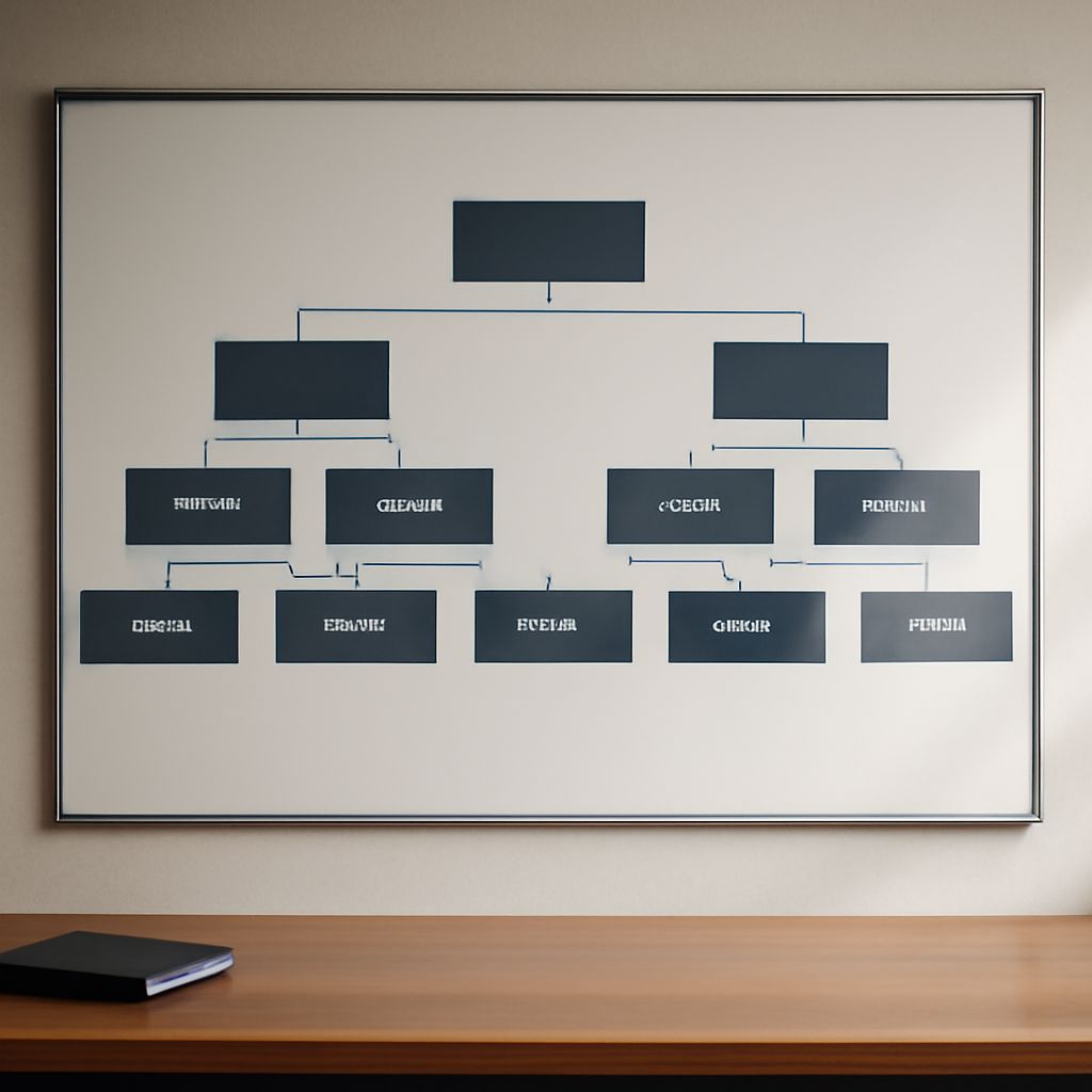 An example of a corporate structure chart used in broadband planning
