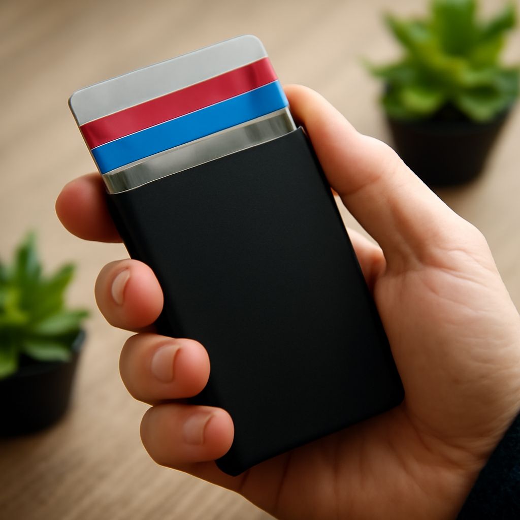 A selection of RFID blocking wallets